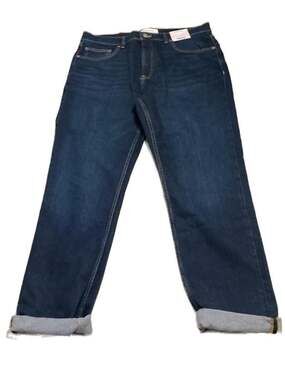 Fabletics The Slim Fit Jean  Dark Wash Blue Jeans Size 34x30